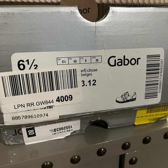 NEW / Gabor Taupe Suede Casual Sneakers - Picture 6 of 9